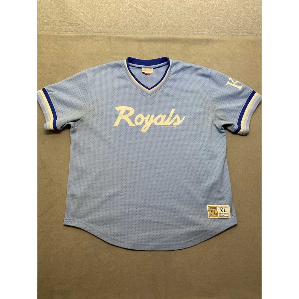 Kansas City Royals Mitchell Ness Nostalgic Cooperstown Collection Basebal Jersey